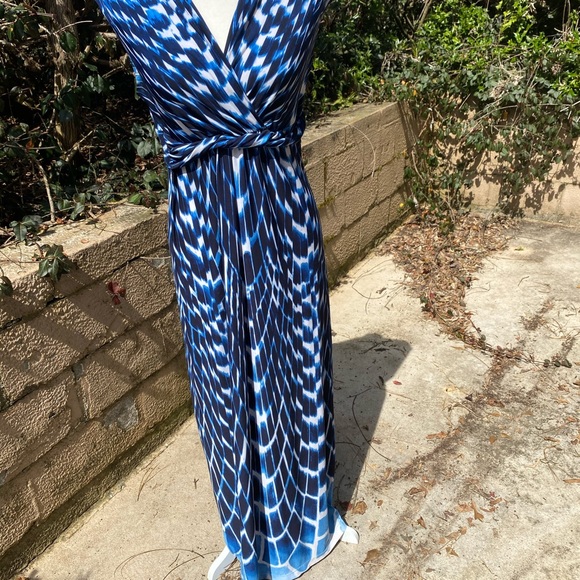 Chico's Size 0 Sleeveless Maxi Dress Empire Twist - Picture 7 of 9